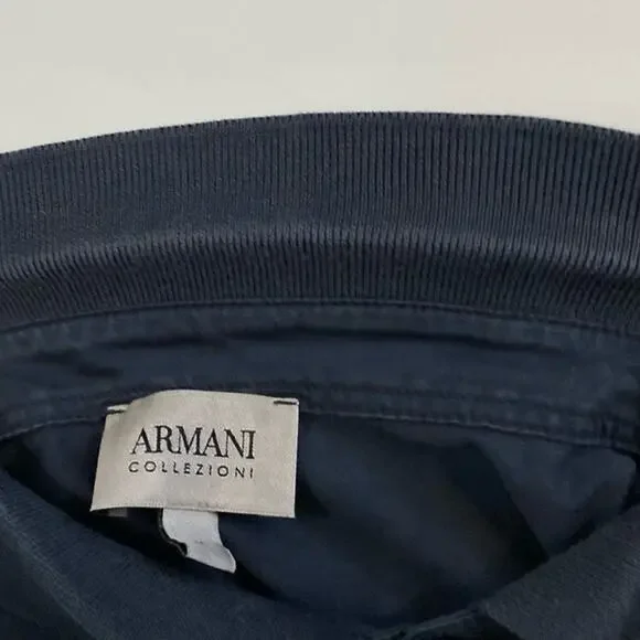 ARMANI Collezioni Polo Shirt M Logo Shortsl Hiddenbtn Stretch Cotton Portugal